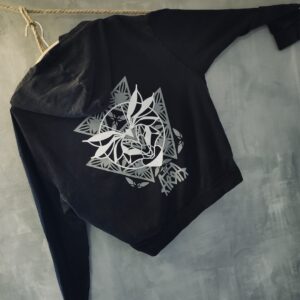 Washed Out Geometric Oversize Hoody