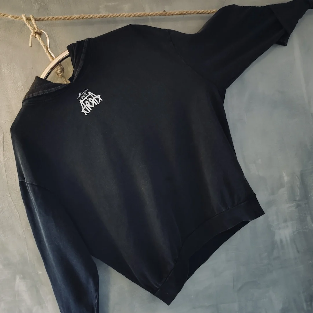 Washed Out Geometric Oversize Hoody – Bild 4